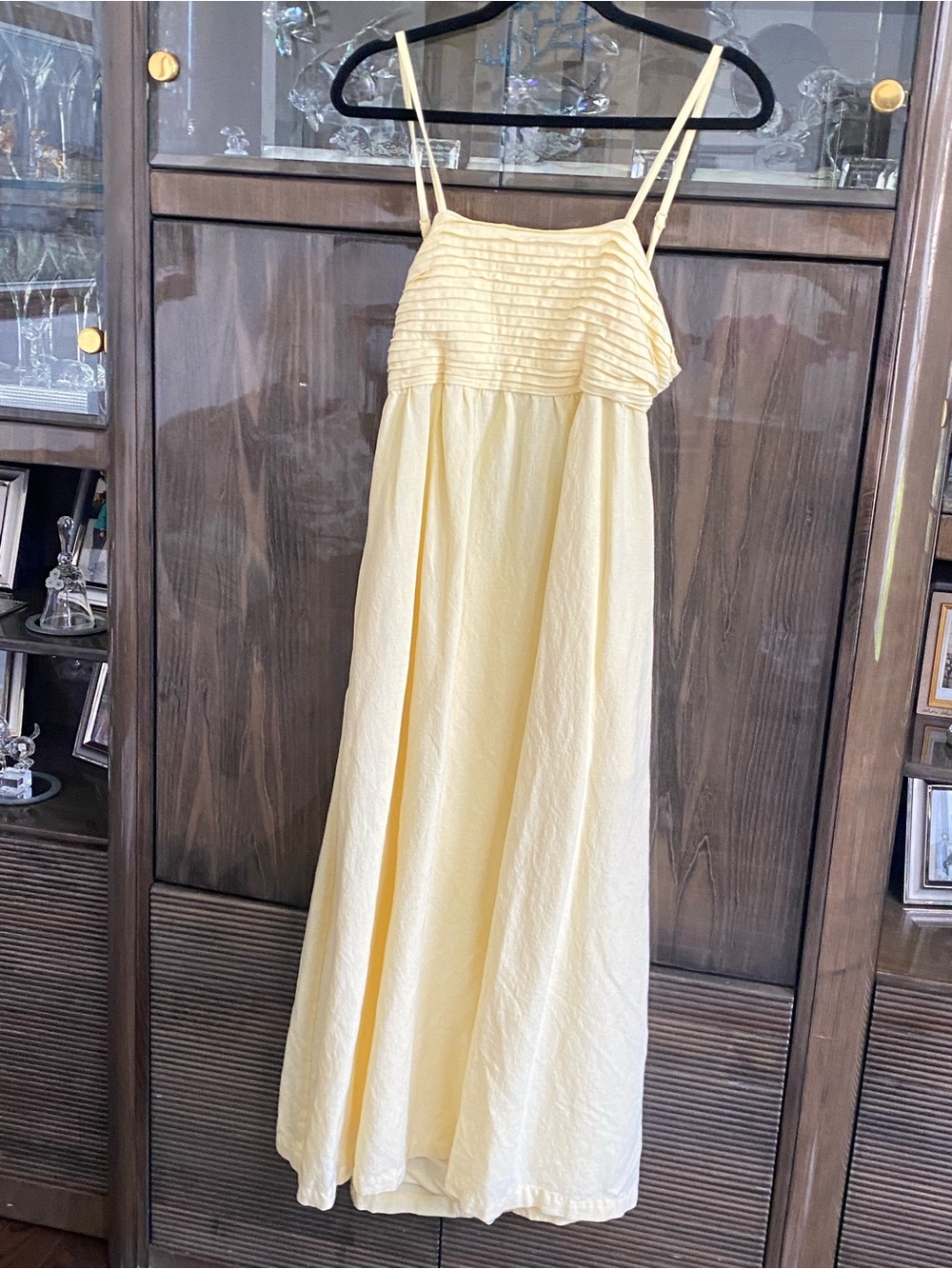 Winners Butter Yellow Sundress with an Open Back